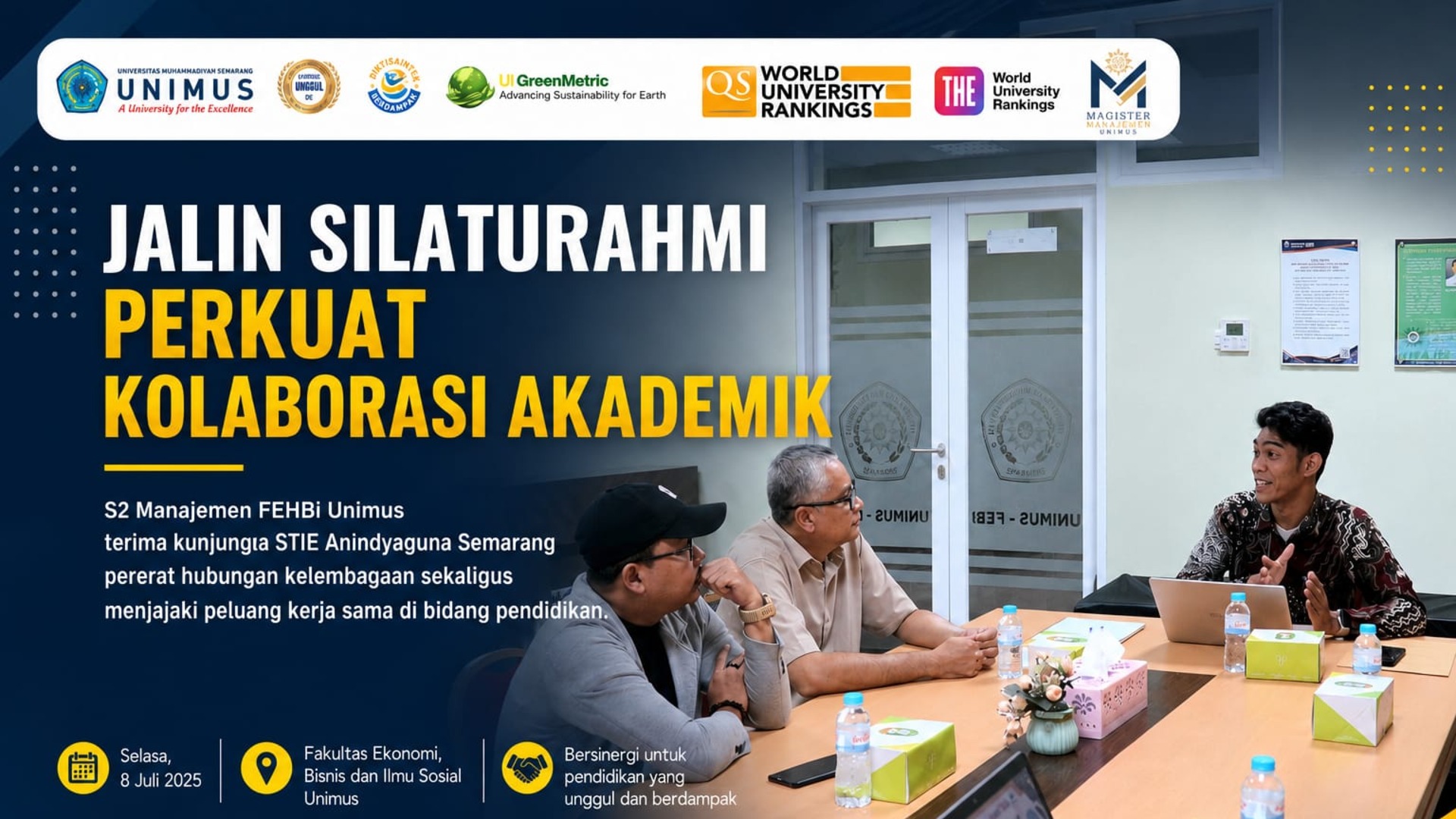 Kerjasama akademik STIE Anindyaguna dengan program studi S2 Magister Manajemen Universitas Muhammadiyah Semarang